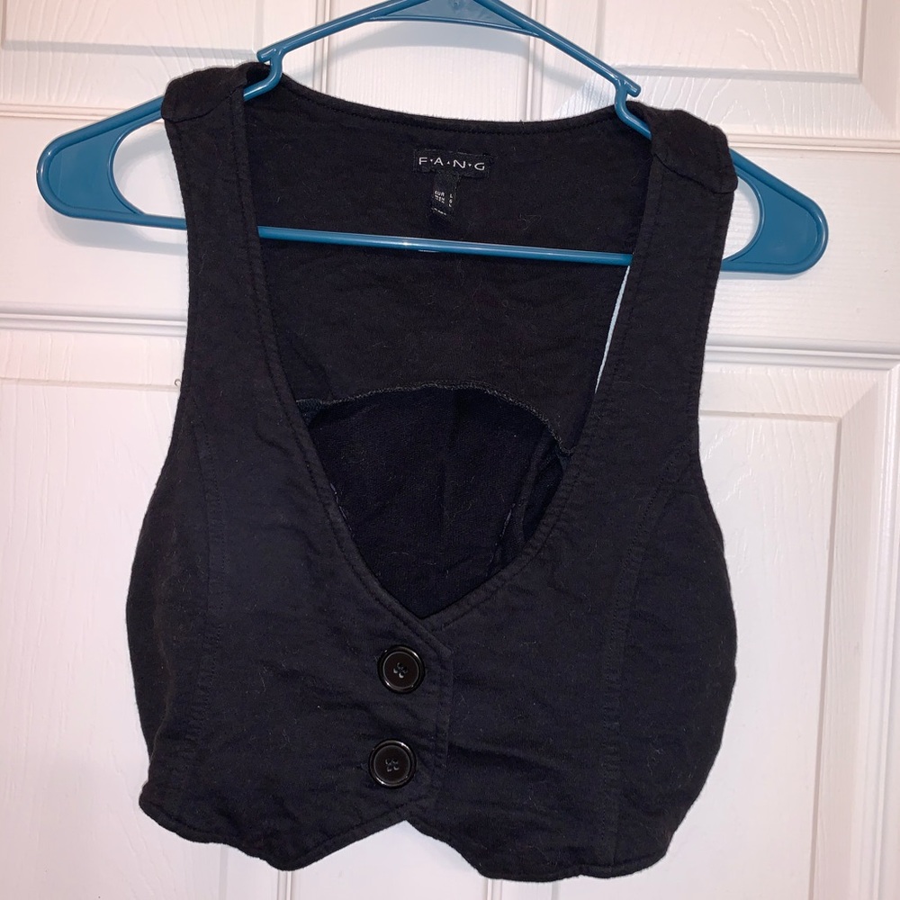 Two button short vest